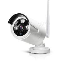 Smart WiFI set van 4 bullet ip-camera's 2.0MP met NVR draadloos met bediening via Smart Life APP werkt met Alexa en Google spraaksturing.T-2056